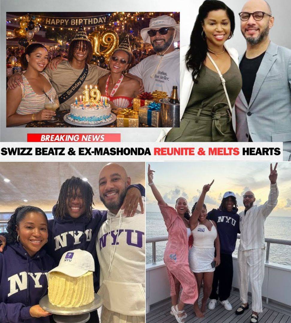 Swizz Beatz and his ex-wife Mashonda come together to surprise their son during his birthday celebration.