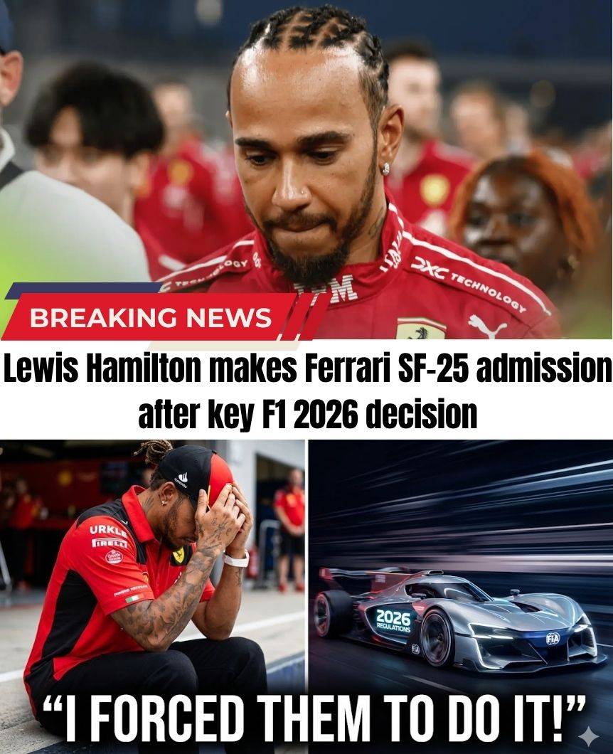 Lewis Hamilton makes Ferrari SF-25 admission after key F1 2026 decision
