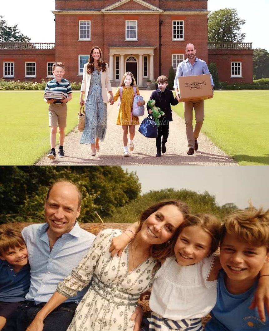 🚨 Everyone looked at William &amp; Kate, but MISSED this detail in the background of their new home photo... 😱🏠