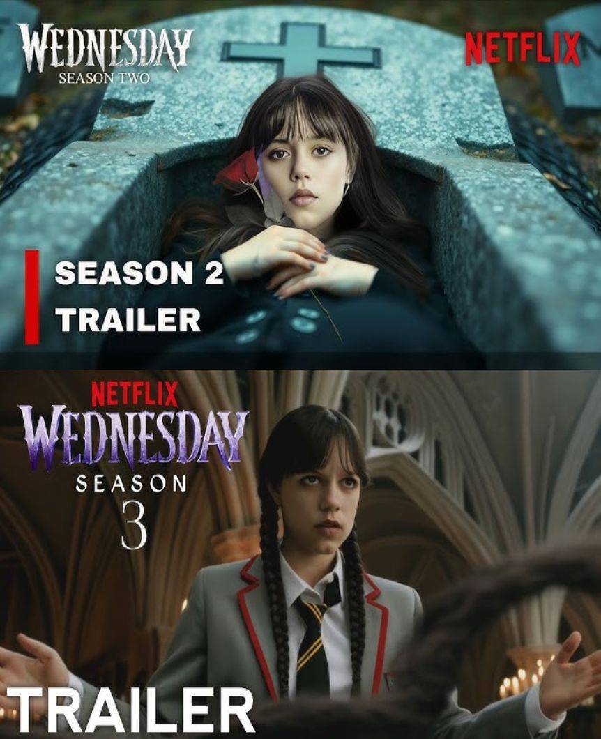 ¡Regreso a Nunca Más! Descubre el Primer Tráiler de la Temporada 3 de "Wednesday Addams" con Jenna Ortega y Emma Myers en Netflix (2027)