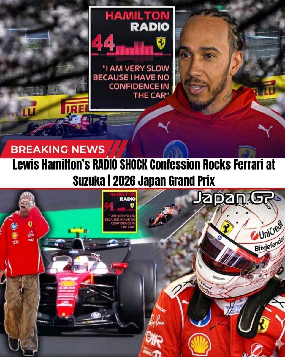 The Japanese GP is an absolute NIGHTMARE! 😱 Lewis Hamilton just sent shockwaves through the paddock with a devastating live radio confession. He is totally losing control of his Ferrari!