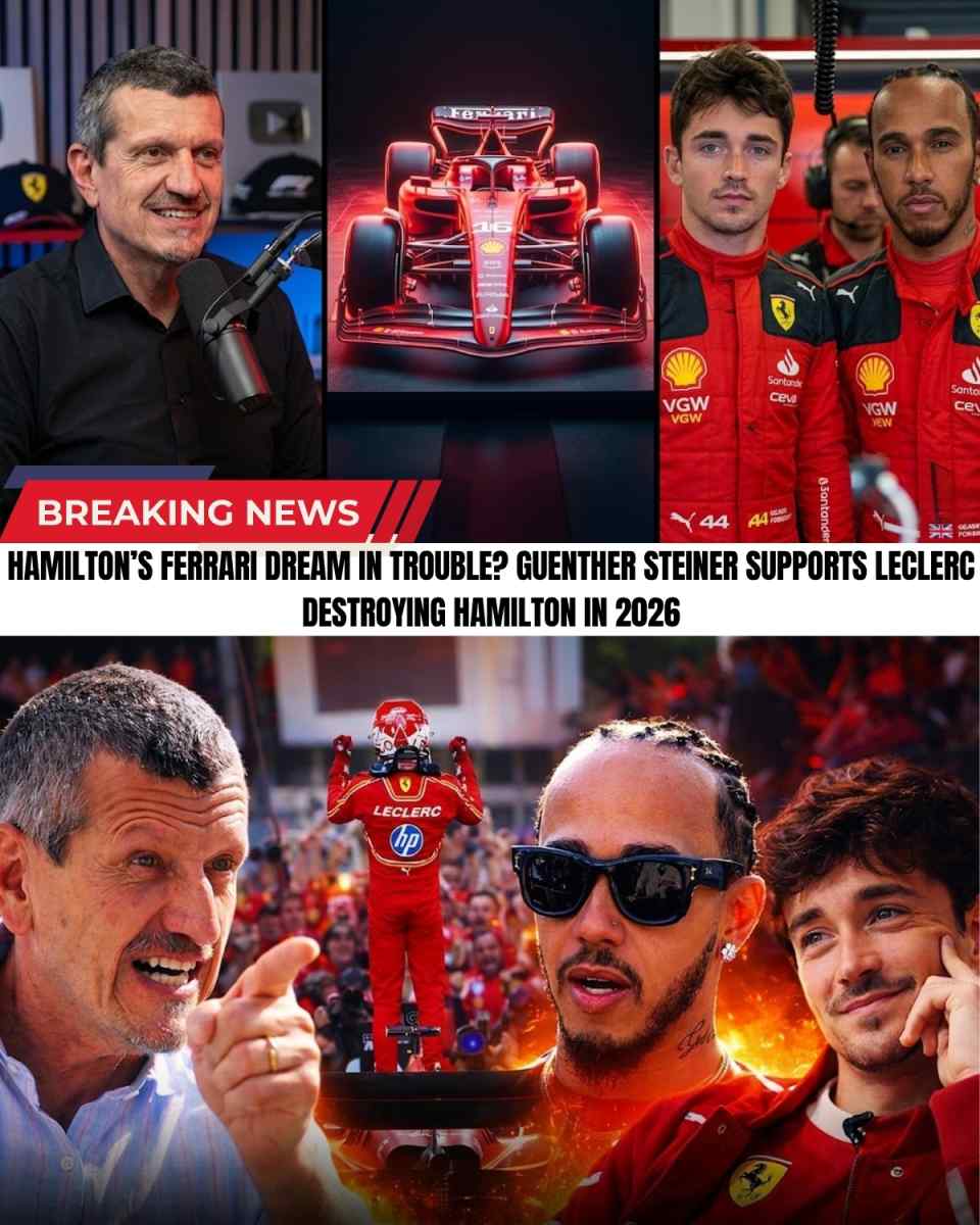 Guenther Steiner just ignited a massive firestorm inside Ferrari! 😱 While 41-year-old Lewis fights to survive the brutal 2026 rules, Charles is out for blood. 🩸🏎️ The tension is absolutely toxic as the Old Lion and Young Wolf battle for supremacy.