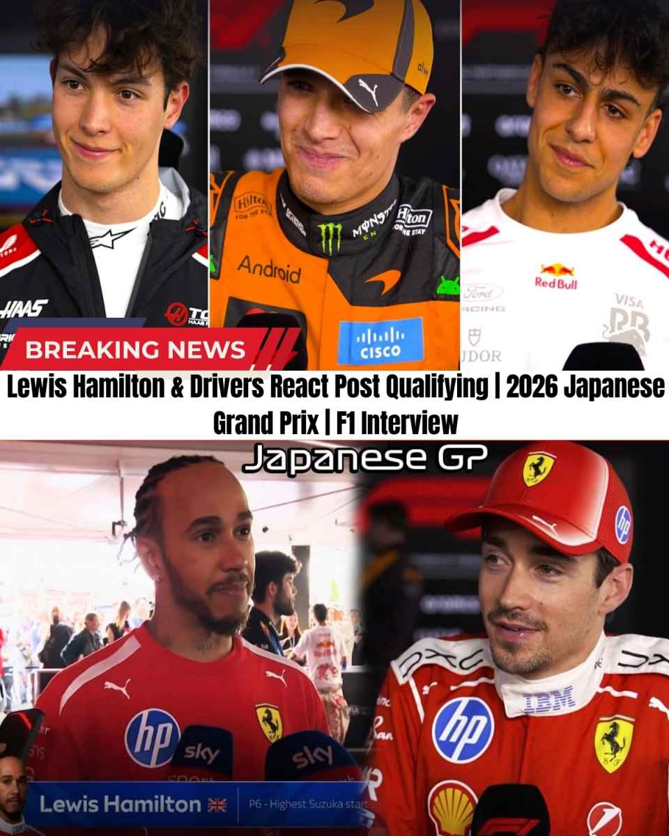 The Japanese Grand Prix qualifying just ended in absolute CHAOS! 😱🏎️ Lewis Hamilton just gave a heartbreaking, brutally honest interview about his Ferrari, admitting he is totally EXPOSED against Mercedes and McLaren!