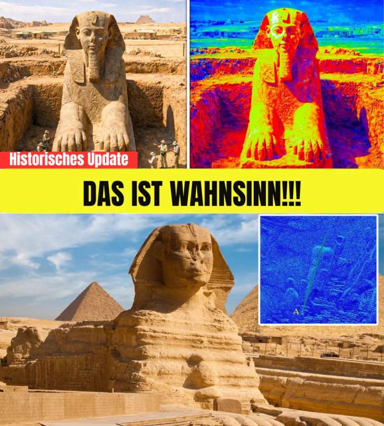 LIDAR hat Beweise für eine zweite Sphinx unter der Pyramide von Gizeh enthüllt.